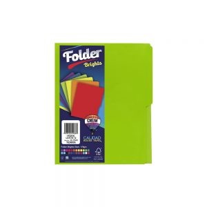 FOLDER TAMAÑO CARTA DIEM NEON VERDE LIMON 12 PAQUETE CON 25 PIEZAS