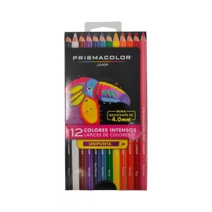 LAPIZ DE COLOR PRISMACOLOR JUNIOR PAQUETE CON 12 PIEZAS VARIOS COLORES REDONDO
