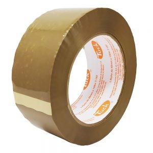 CINTA ADHESIVA PARA EMPAQUE TUK 182 HOTMELT CANELA 48 MILIMETROS X 150 METROS