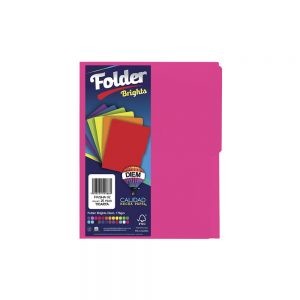 FOLDER TAMAÑO CARTA DIEM BRIGHTS FIUSHA 02 PAQUETE CON 25 PIEZAS