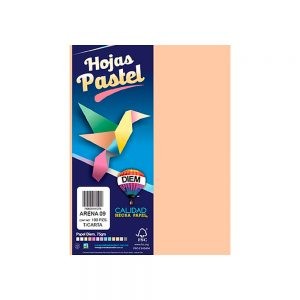 HOJA DE PAPEL DIEM PASTEL PAQUETE CON 100 PIEZAS ARENA 09 TAMAÑO CARTA 75 GRAMOS
