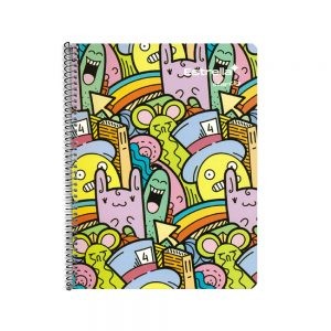 CUADERNO PROFESIONAL ESTRELLA STAR KID 0459 CUADRO 5 MILIMETROS ESPIRAL 100 HOJAS