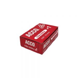 CLIP GOTICO ACCO P1680 PAQUETE CON 100 PIEZAS NUMERO 1