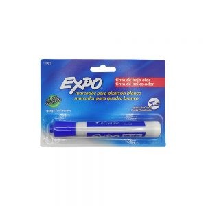 MARCADOR PARA PIZARRON EXPO LOW ODOR 1789873 AZUL EN BLISTER PUNTA CINCEL
