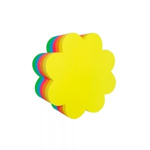NOTAS ADHESIVAS MAE 21357 FORMA DE FLOR 250 HOJAS DE 2.6” X 2.6”