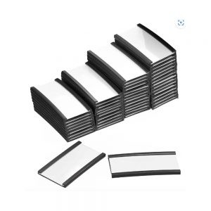 SOPORTE MAGNÉTICO PARA ETIQUETAS CON CANAL C, 50 MM X 25 MM.