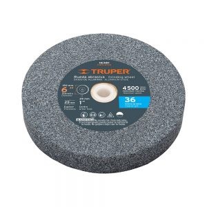 RUEDA ABRASIVA PARA ESMERIL CON OXIDO DE ALUMINIO TRUPER PIES-6136