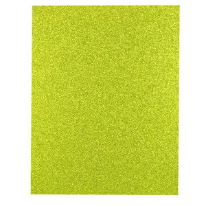 PAPEL FOAMY PLIEGO CON DIAMANTINA 45 X 60 COLOR VERDE