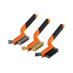 JUEGO DE 3 MINI CEPILLOS DE ALAMBRE 28 PINCELES TRUPER JCEA-3