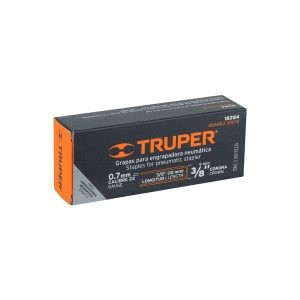 CAJA CON 5000 GRAPAS CORONA 3/8” CALIBRE 22 TRUPER GRANEU-3/8-10 LARGO 10 MM