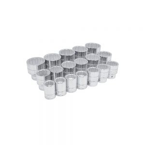 JUEGO DE DADOS URREA 55109 CON 18 PIEZAS EN PULGADAS 3/4”