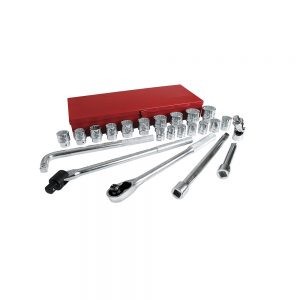 JUEGO DE DADOS Y ACCESORIOS URREA 5500C CON 24 PIEZAS 3/4”