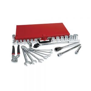 JUEGO DE DADOS Y ACCESORIOS URREA 5404B CON 28 PIEZAS EN PULGADAS DE 1/2”