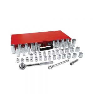 JUEGO DE DADOS Y ACCESORIOS URREA 5200B CON 48 PIEZAS DE 3/8”