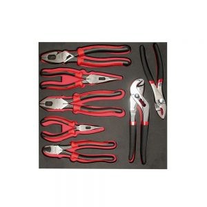 JUEGO DE PINZAS BIMATERIAL CH212 CON BANDEJA EVA, 7 PIEZAS URREA