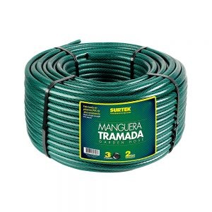 MANGUERA TRAMADA VERDE SURTEK M1T100 DE 1” ROLLO 100 METROS