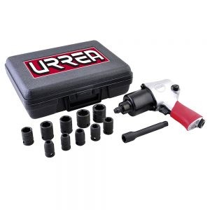 JUEGO PISTOLA NEUMATICA URREA UP731K 1/2” 12 PIEZAS EN PULG