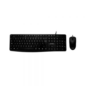 KIT TECLADO Y MOUSE ACTECK AC-928984 NEGRO ESTANDAR
