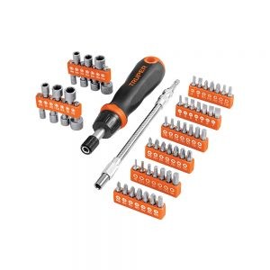 DESARMADOR TIPO MATRACA CON 42 PUNTAS Y 14 DADOS TRUPER JDM-58