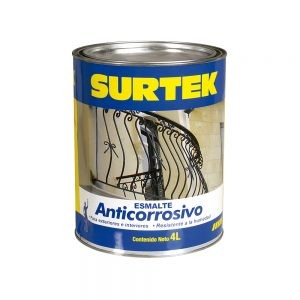 ESMALTE ANTICORROSIVO SURTEK SP30399 NEGRO 4 LITROS