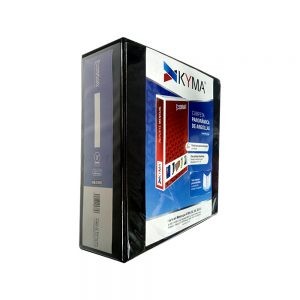 CARPETA KYMA CPKCBHO-300-NGR NEGRO TAMAÑO CARTA CON HERRAJE EN ”O” DE 3”