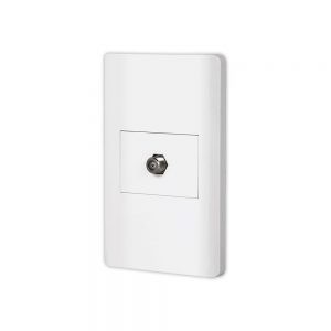 PLACA CON TOMA DE TV (LINEA LISBOA) BLANCO 47972 VOLTECK