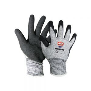 GUANTE ANTICORTE N5 MR SEGURIDAD SG1023 TALLA 8 CON PALMA DE NITRILO ARENOSO