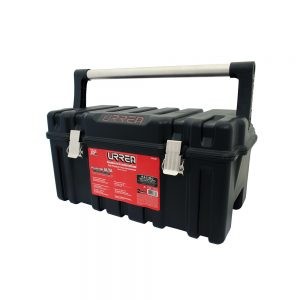 CAJA PORTAHERRAMIENTAS PLÁSTICA URREA CPU20A CON BROCHES METÁLICOS Y CHAROLA 21”