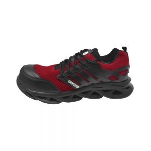 ZAPATO DE SEGURIDAD COMFORT MX TJ204 ROJO CON NEGRO TALLA 28