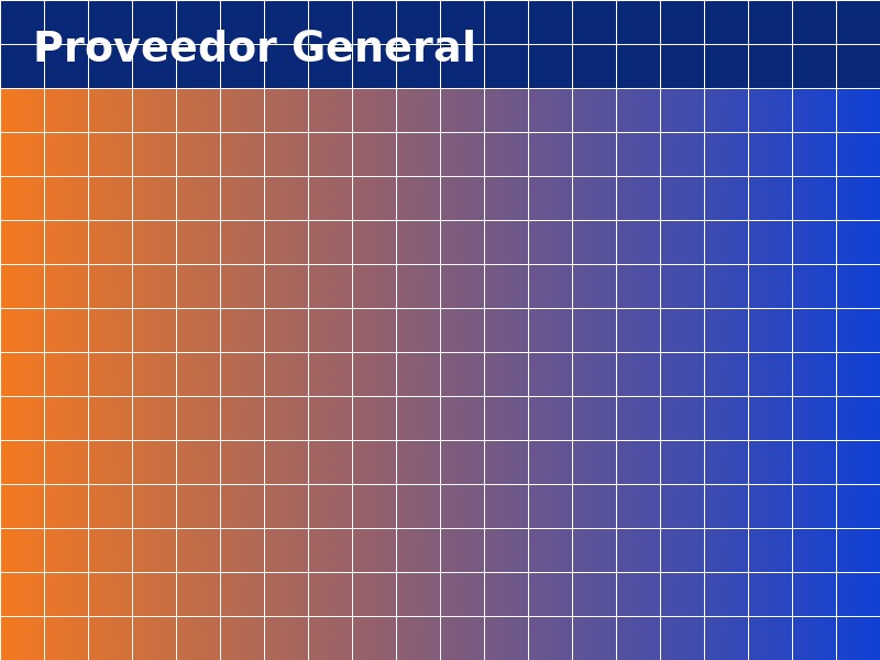 Acerca de Proveedor General